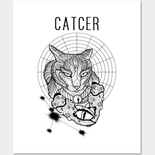 A zodiac cattery: cancer - catcer Posters and Art